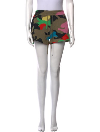 Valentino Floral Print Mini Shorts