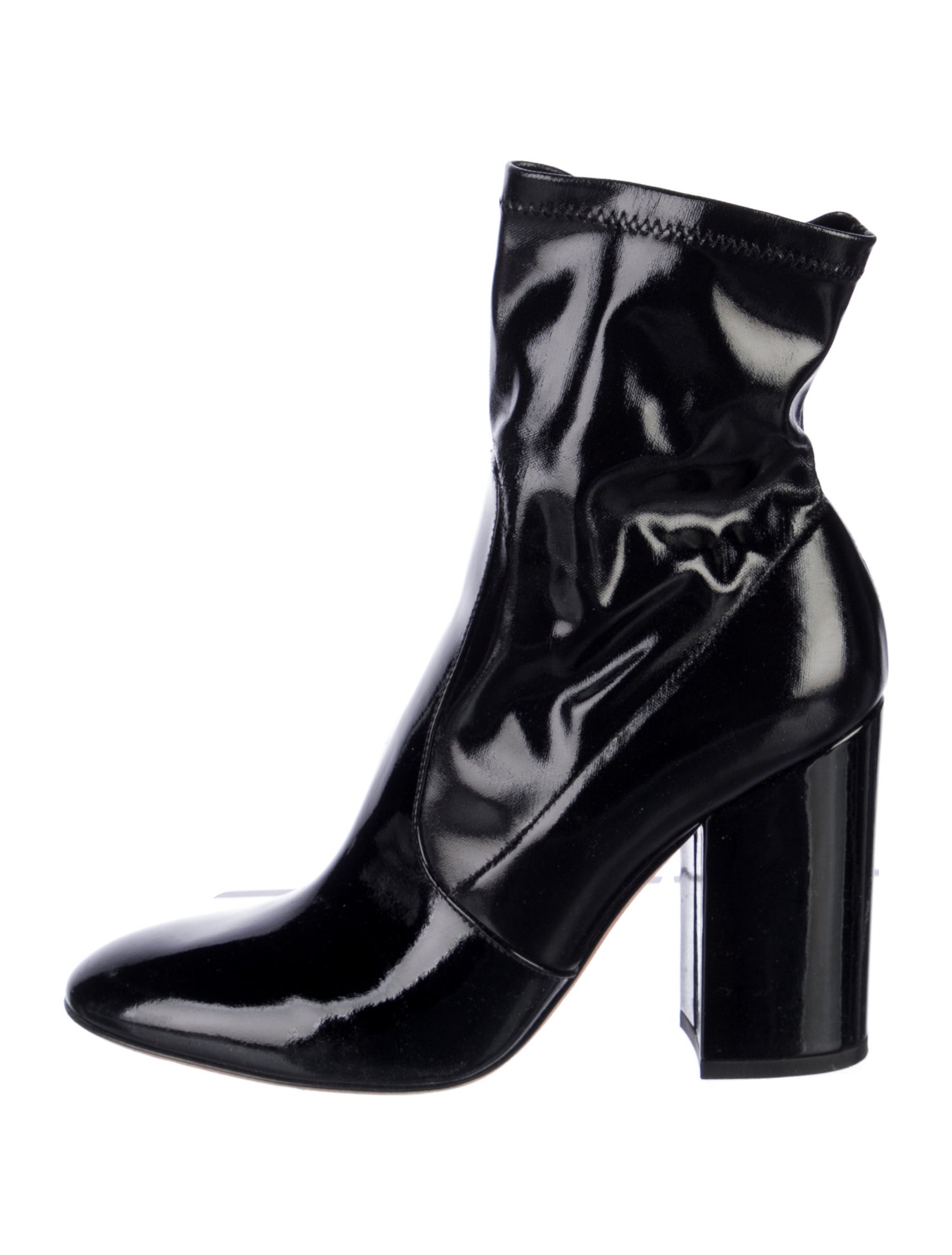 Valentino Patent Leather Sock Boots