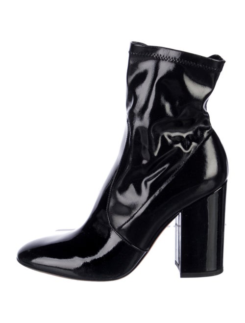 Valentino Patent Leather Sock Boots