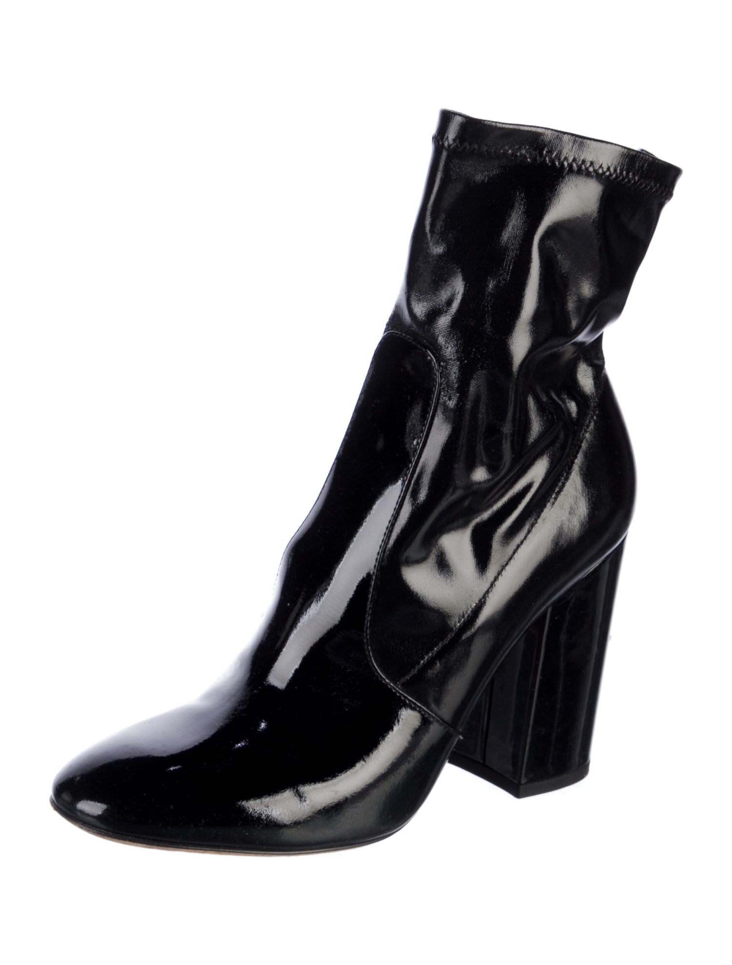 Valentino Patent Leather Sock Boots