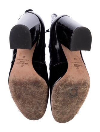 Valentino Patent Leather Sock Boots