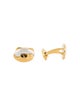 Valentino Vintage Enamel Two-Tone Logo Cufflinks