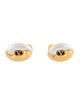 Valentino Vintage Enamel Two-Tone Logo Cufflinks