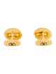 Valentino Vintage Enamel Two-Tone Logo Cufflinks