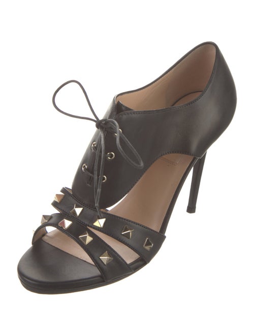 Valentino Rockstud Accents Leather Sandals