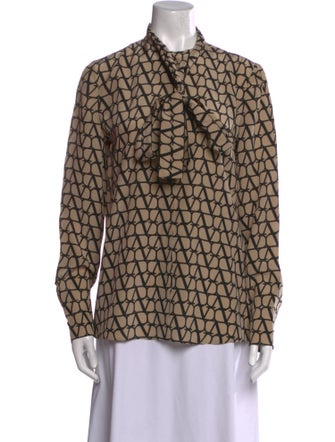 Valentino Silk Printed Blouse