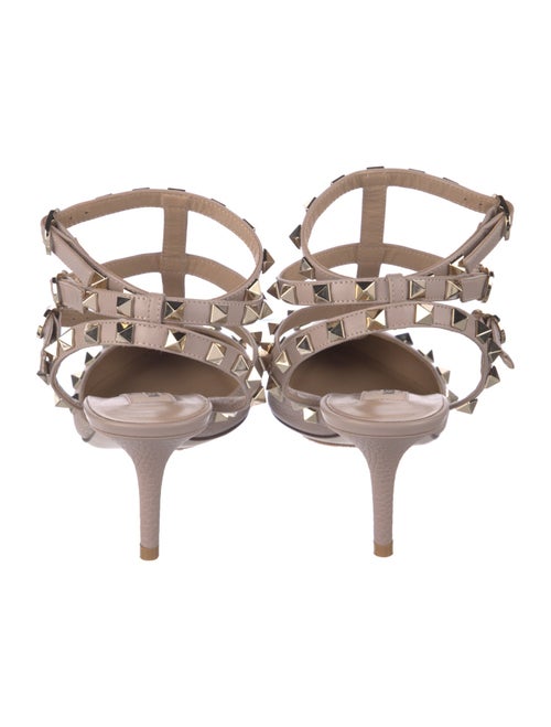 Valentino Rockstud Accents Leather T-Strap Pumps