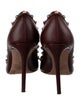 Valentino Rockstud Accents Leather Pumps