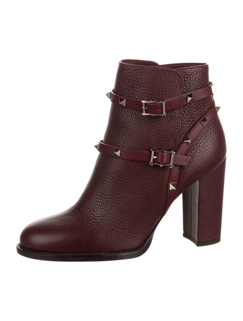 Valentino Rockstud Accents Leather Boots