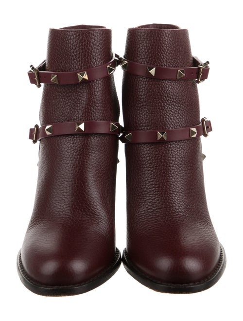 Valentino Rockstud Accents Leather Boots