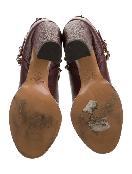 Valentino Rockstud Accents Leather Boots