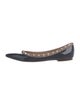 Valentino Rockstud Accents Patent Leather Ballet Flats