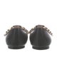 Valentino Rockstud Accents Leather Ballet Flats
