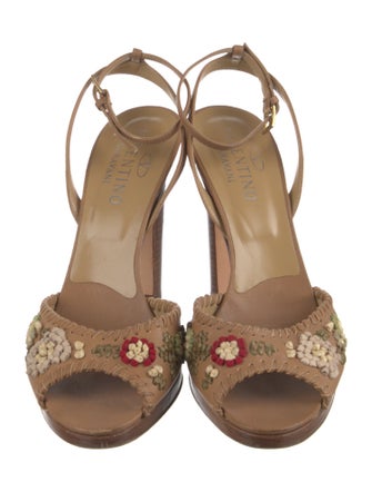 Valentino Leather Slingback Pumps