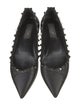 Valentino Rockstud Accents Leather Ballet Flats