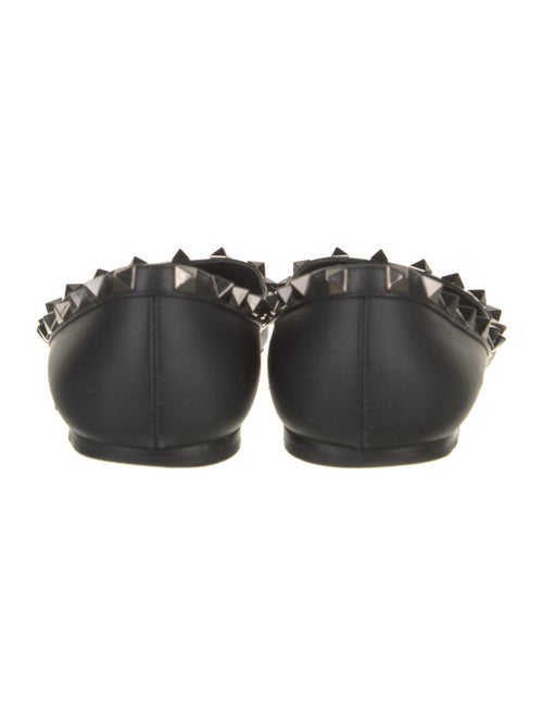 Valentino Rockstud Accents Leather Ballet Flats