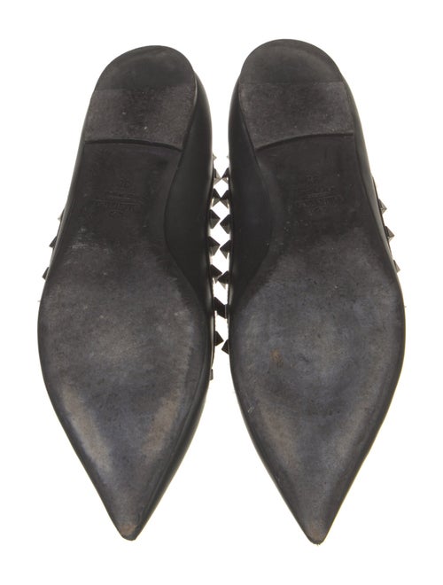 Valentino Rockstud Accents Leather Ballet Flats