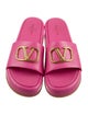 Valentino Leather Slides