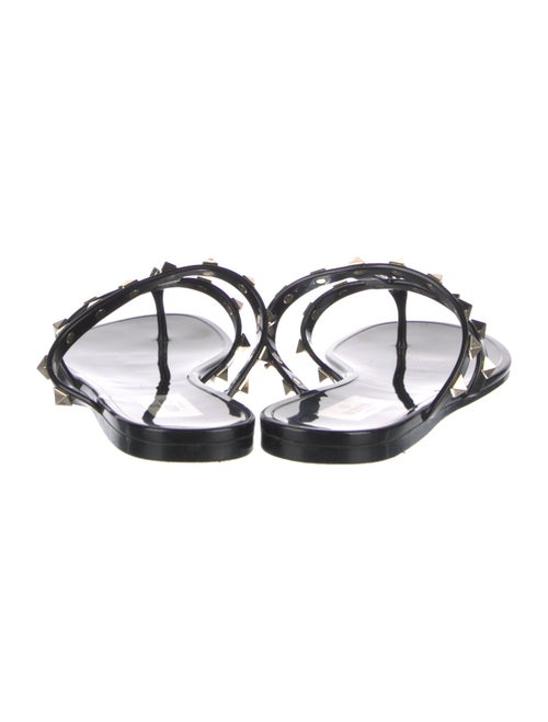 Valentino Rockstud Accents Rubber Slides