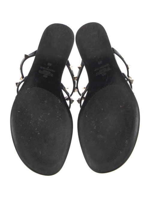 Valentino Rockstud Accents Rubber Slides