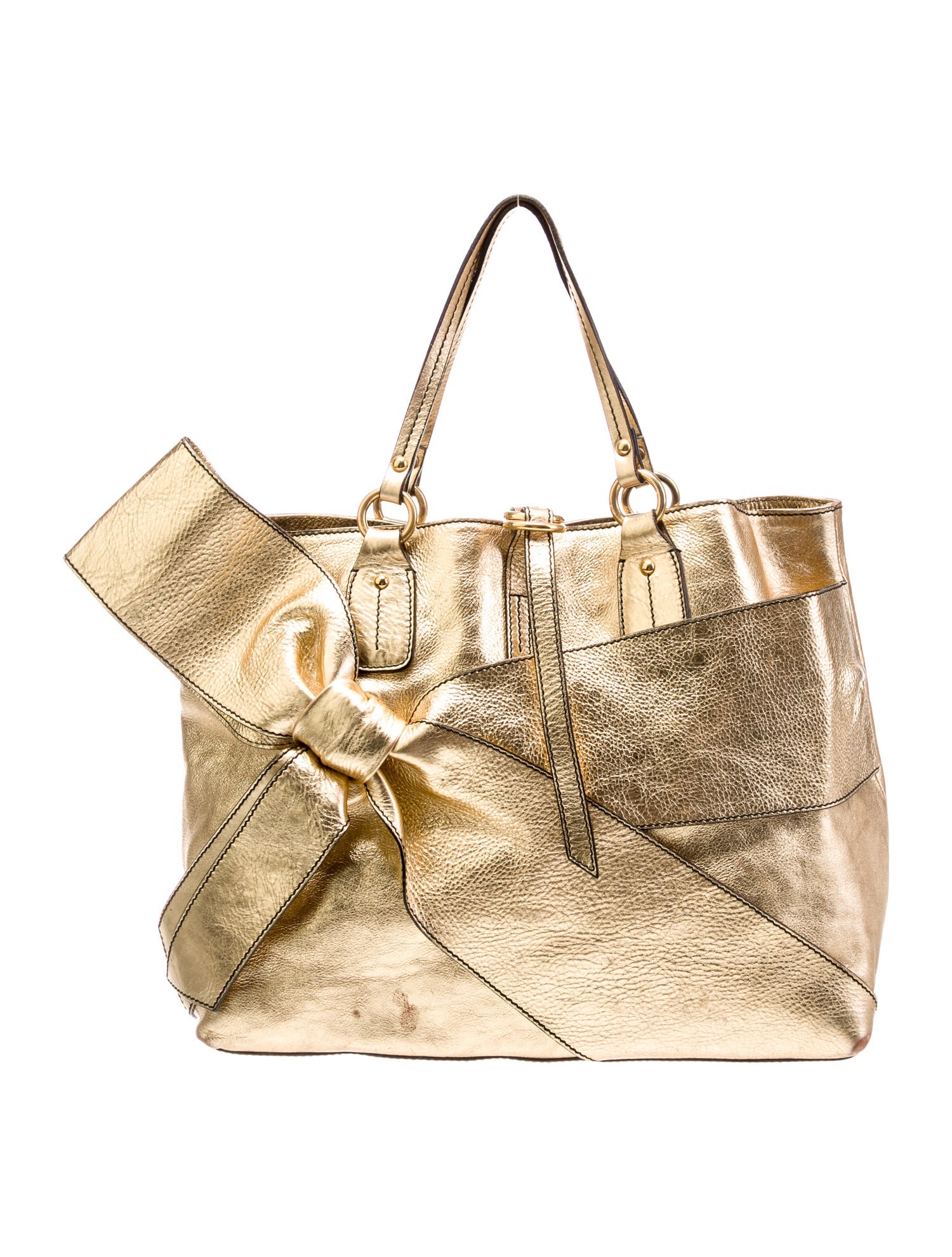 Valentino Leather Top Handle Bag