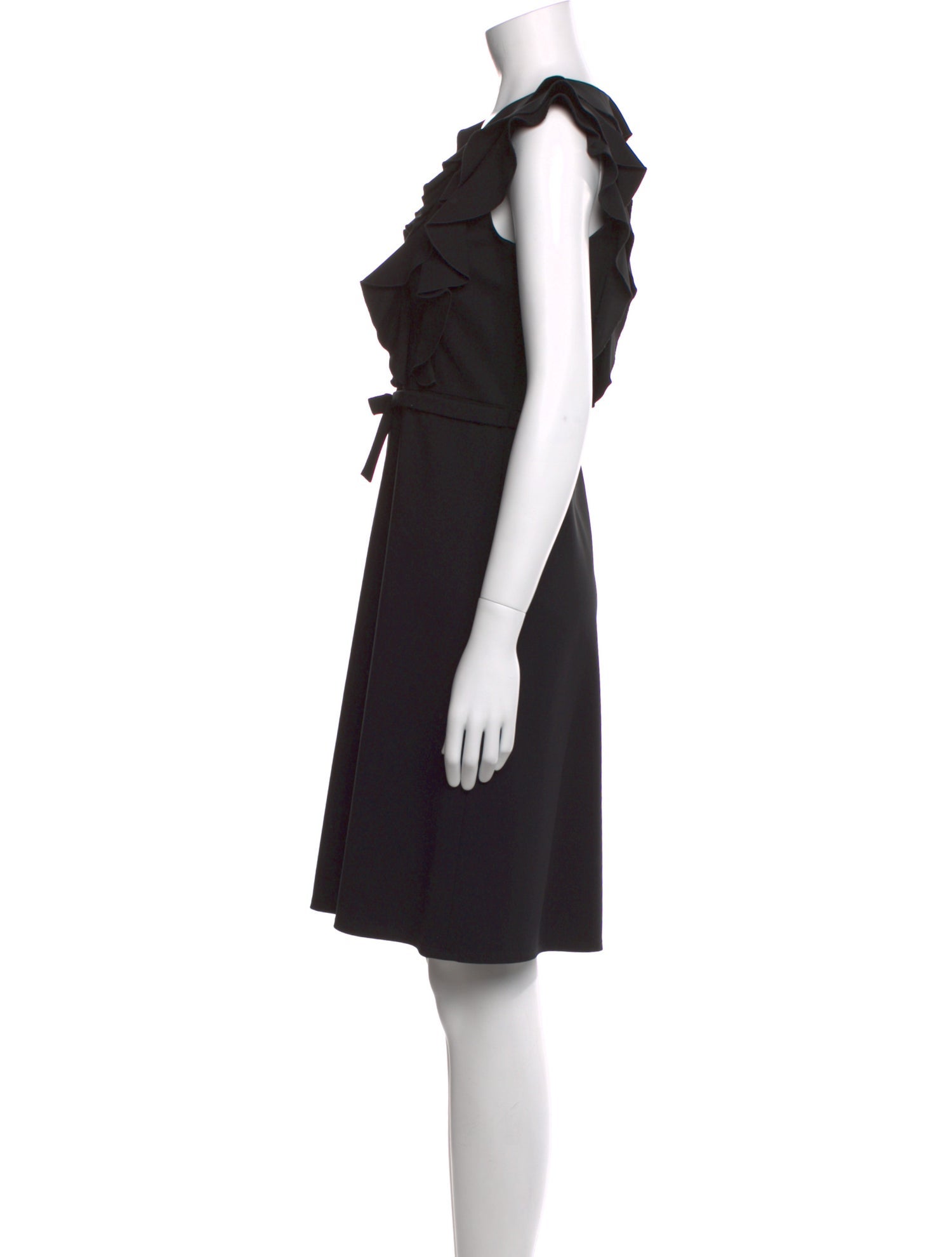 Valentino V-Neck Knee-Length Dress