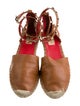 Valentino Rockstud Accents Leather Espadrilles