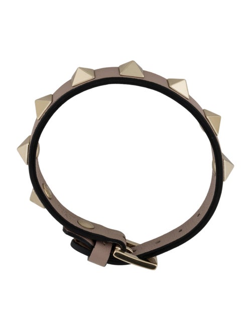 Valentino Leather Rockstud Wrap Bracelet