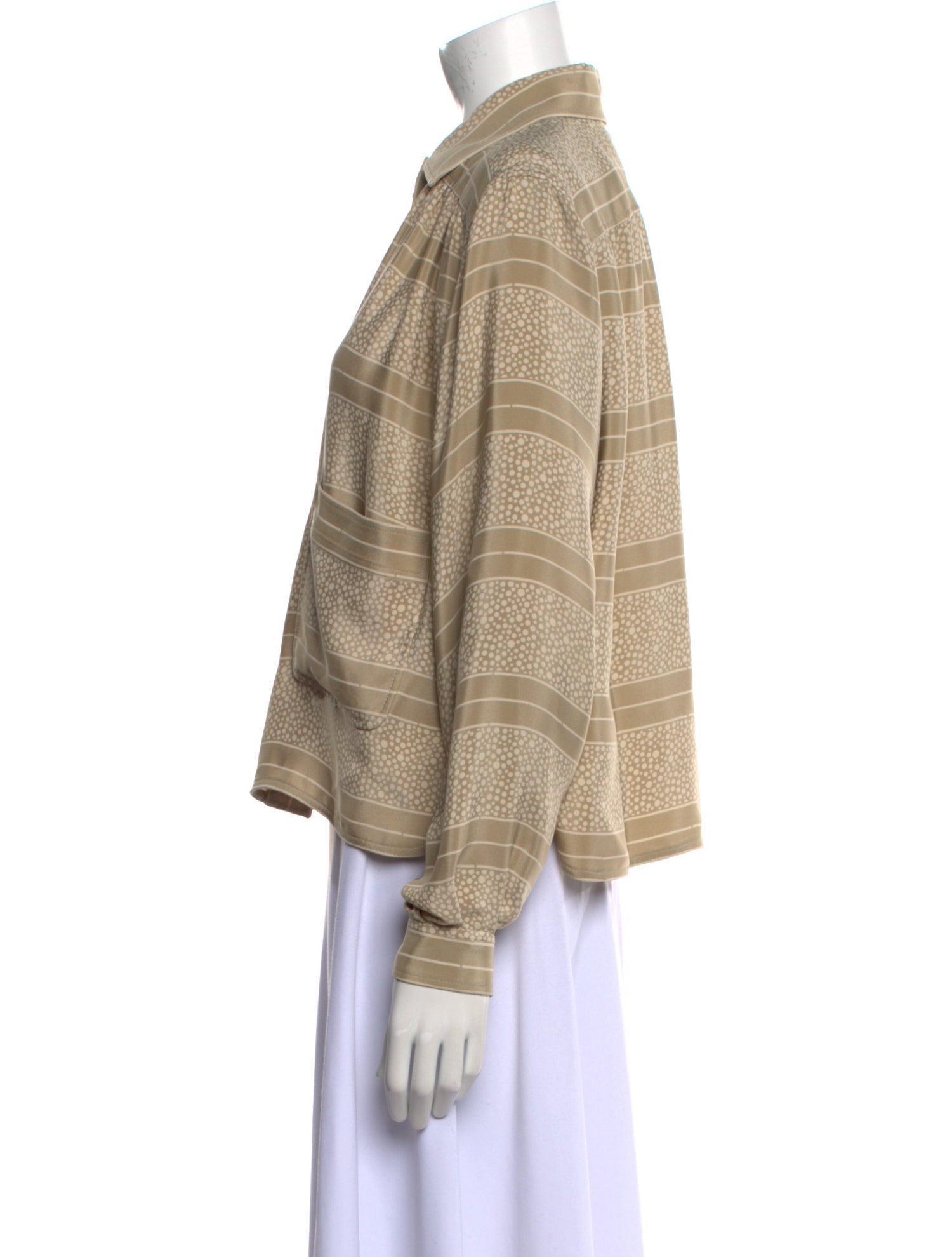 Valentino Vintage Printed Button-Up Top