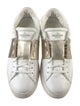 Valentino Rockstud Accents Leather Sneakers