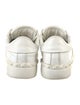 Valentino Rockstud Accents Leather Sneakers