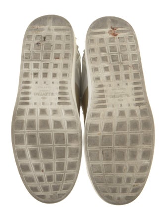 Valentino Rockstud Accents Leather Sneakers