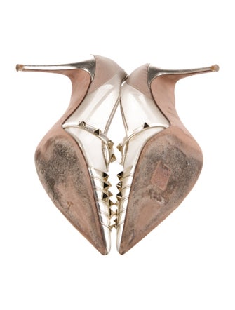 Valentino Rockstud Accents Mesh Pumps