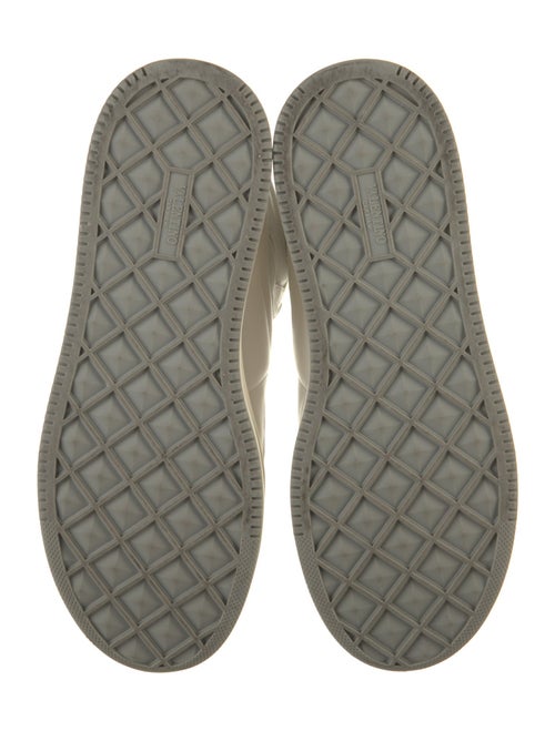 Valentino Rockstud Accents Leather Sneakers