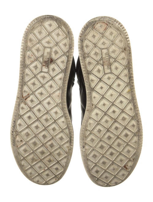 Valentino Rockstud Accents Leather Sneakers