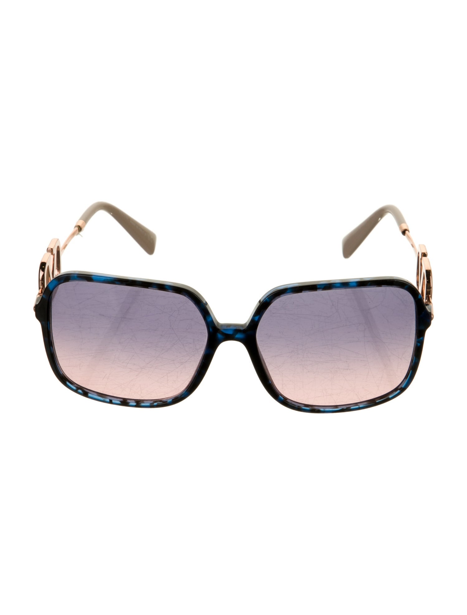 Valentino Rockstud Accents Oversize Sunglasses