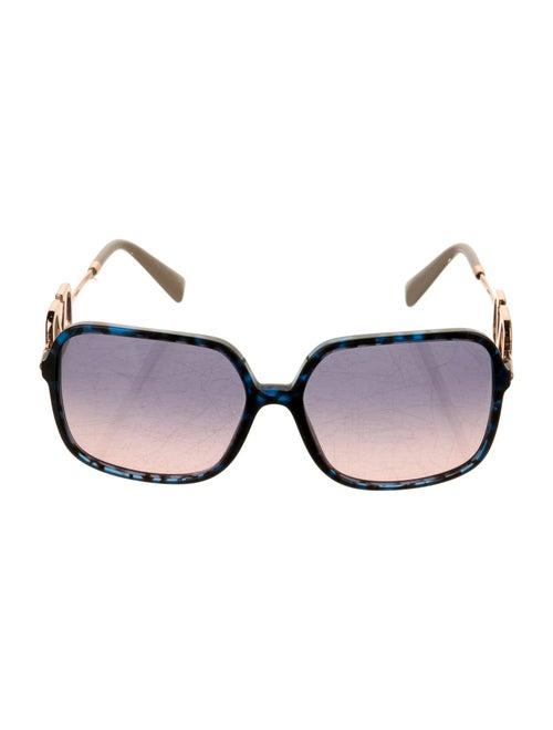 Valentino Rockstud Accents Oversize Sunglasses