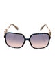 Valentino Rockstud Accents Oversize Sunglasses