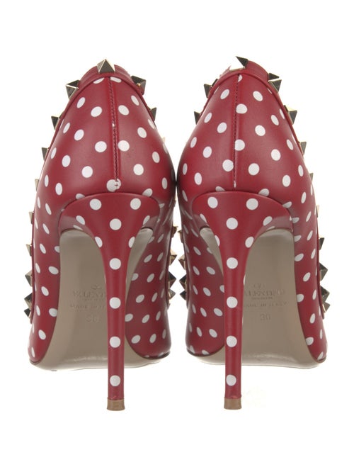 Valentino Rockstud Accents Leather Pumps