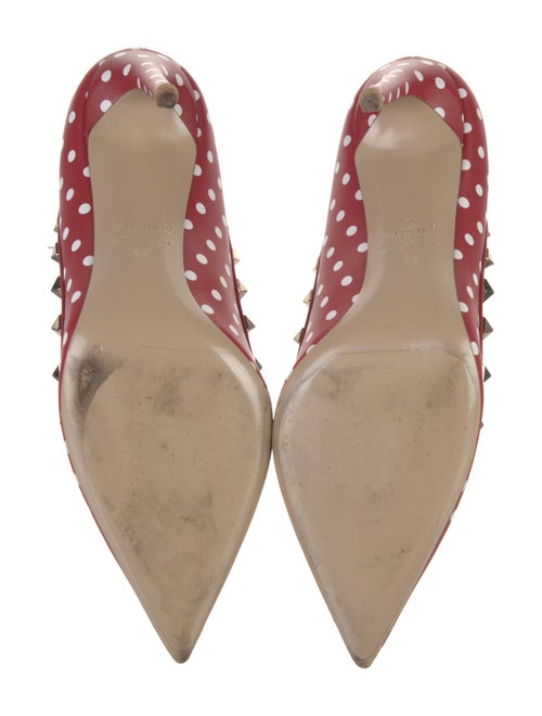 Valentino Rockstud Accents Leather Pumps