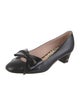 Valentino Leather Bow Accents Pumps