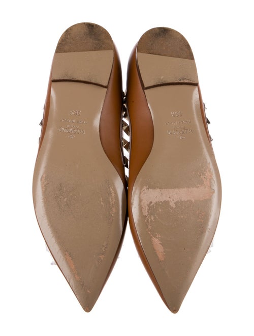 Valentino Rockstud Accents Leather Ballet Flats