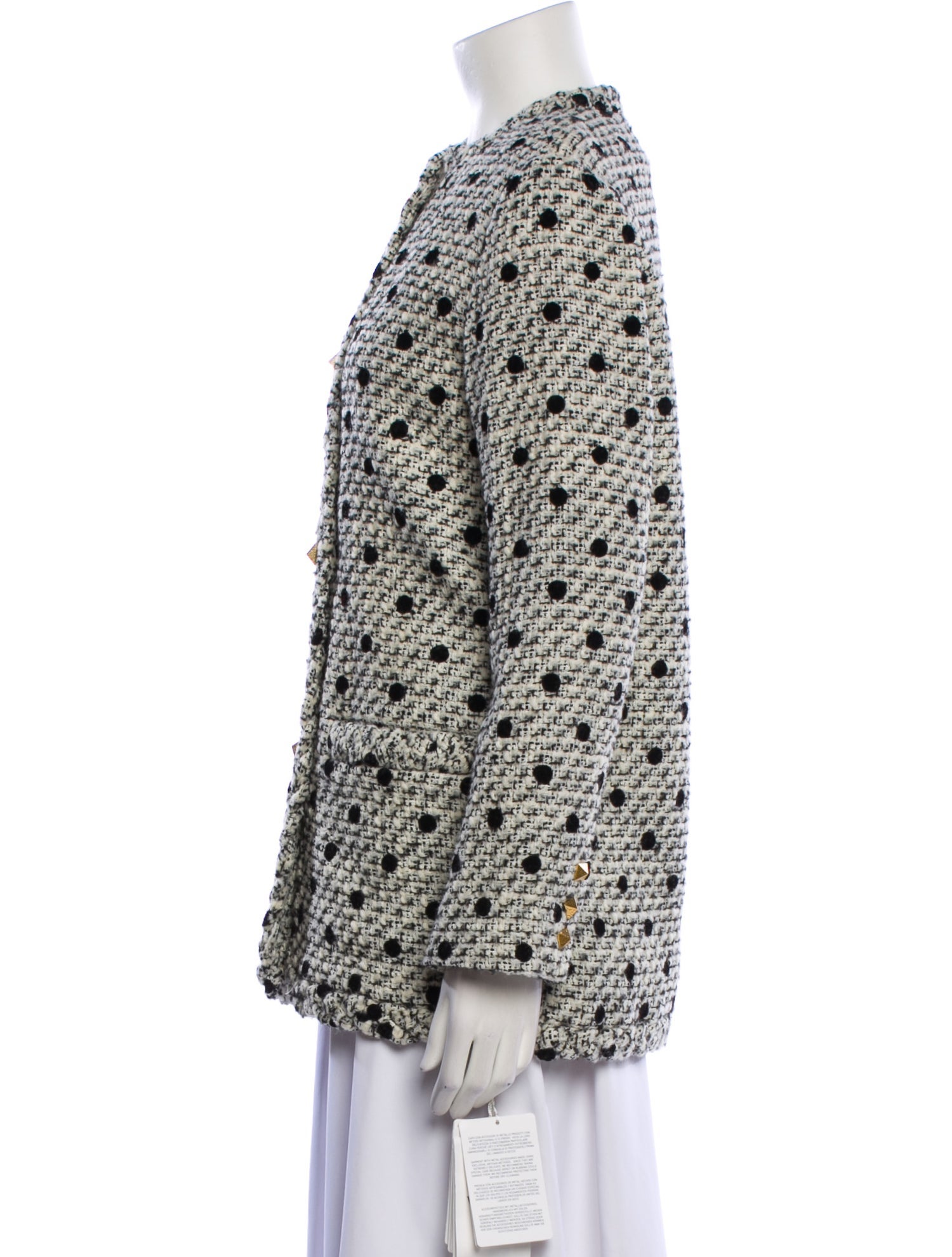 Valentino Virgin Wool Printed Evening Jacket