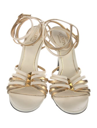 Valentino Rockstud Accents Leather Sandals