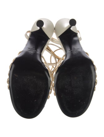 Valentino Rockstud Accents Leather Sandals