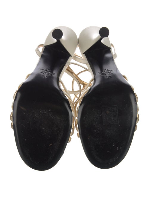 Valentino Rockstud Accents Leather Sandals