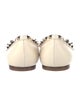 Valentino Rockstud Accents Leather Ballet Flats