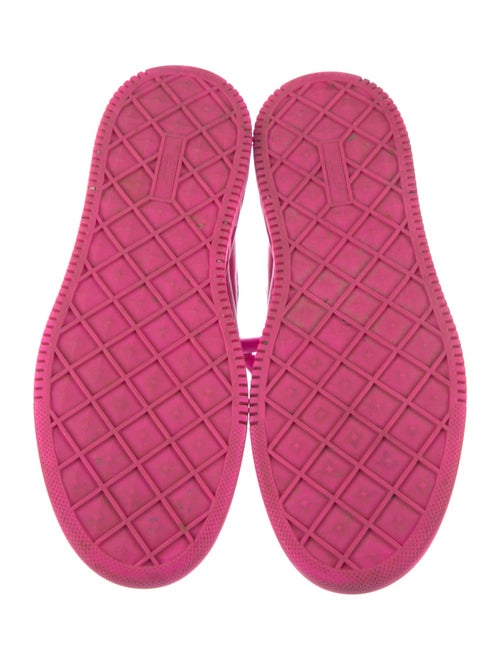 Valentino Rockstud Accents Leather Sneakers