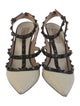 Valentino Rockstud Accents Leather T-Strap Pumps