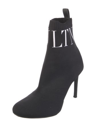 Valentino Rockstud Accents Sock Boots